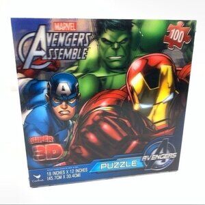 Marvel Avengers Assemble Super 3D 100 Piece Puzzle Sealed In Box Item#: 57752